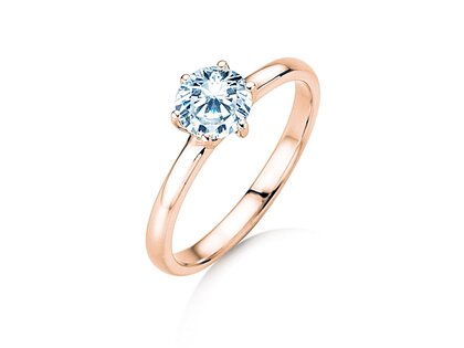 Anello di Fidanzamento Melody in 14K oro rosa con diamante 1,00ct G/IF