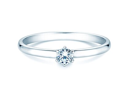 Anello di Fidanzamento Melody in 14K oro bianco con diamante 0,20ct G/SI