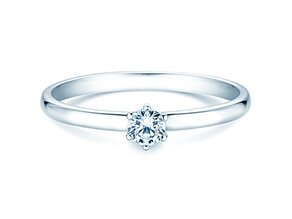 Anello di Fidanzamento Melody in 14K oro bianco con diamante 0,20ct G/SI