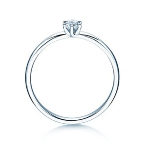 Anello di Fidanzamento Melody in 14K oro bianco con diamante 0,20ct G/SI