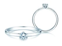 Anello di Fidanzamento Melody in platino 950/- con diamante 0,25ct G/SI