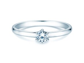 Anello di Fidanzamento Melody in 9K oro bianco con diamante 0,25ct H/SI