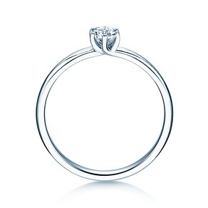 Anello di Fidanzamento Melody in 9K oro bianco con diamante 0,25ct H/SI