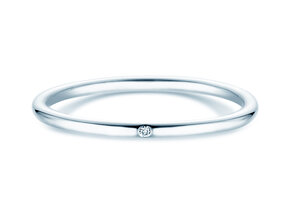 Anello di Fidanzamento Promise Petite in 9K oro bianco con diamante 0,005ct G/SI