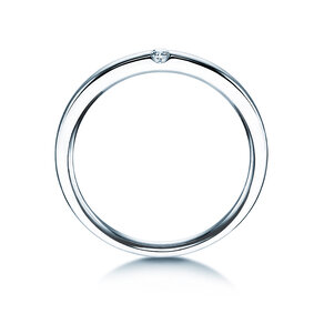 Anello di Fidanzamento Destiny in 14K oro bianco con diamante 0,03ct H/SI