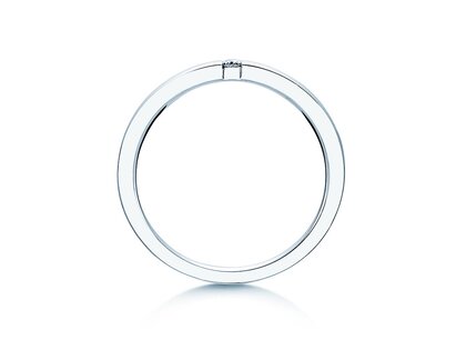 Anello di Fidanzamento Infinity in 14K oro bianco con diamante 0,03ct G/SI