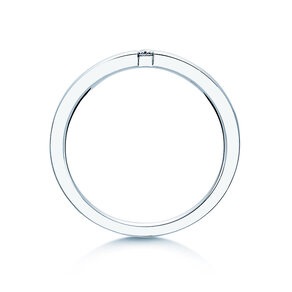 Anello di Fidanzamento Infinity in 14K oro bianco con diamante 0,03ct G/SI