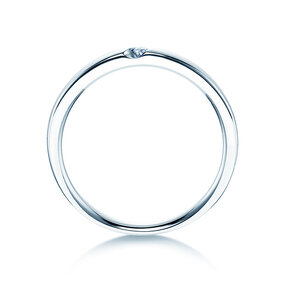 Anello di Fidanzamento Italic in argento 925/- con diamante 0,03ct G/IF