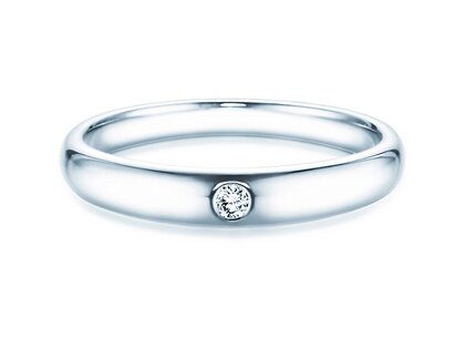 Anello di Fidanzamento Promise in argento 925/- con diamante 0,03ct G/VS
