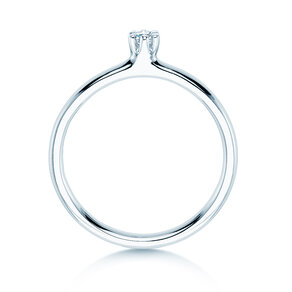 Anello di Fidanzamento Classic 6 in 14K oro bianco con diamante 0,05ct H/SI