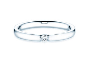 Anello di Fidanzamento Destiny in argento 925/- con diamante 0,05ct H/SI