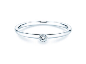 Anello di Fidanzamento Eternal in 9K oro bianco con diamante 0,05ct G/SI