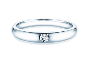 Anello di Fidanzamento Promise in argento 925/- con diamante 0,05ct H/SI