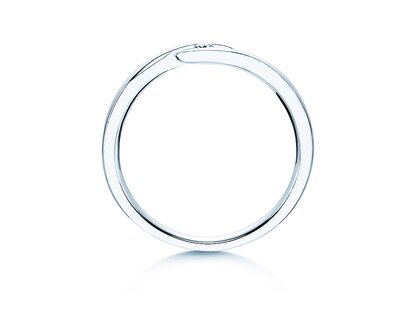 Anello di Fidanzamento Twist in argento 925/- con diamante 0,05ct H/SI