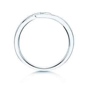 Anello di Fidanzamento Twist in argento 925/- con diamante 0,05ct H/SI