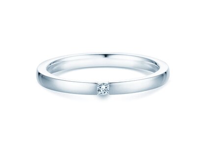 Anello di Fidanzamento Infinity in argento 925/- con diamante 0,07ct H/SI