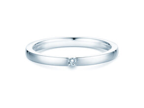 Anello di Fidanzamento Infinity in argento 925/- con diamante 0,07ct H/SI