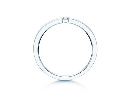 Anello di Fidanzamento Infinity in argento 925/- con diamante 0,07ct H/SI