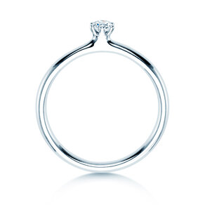 Anello di Fidanzamento Classic 6 in 9K oro bianco con diamante 0,10ct G/IF