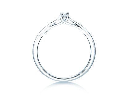 Anello di Fidanzamento Delight in 18K oro bianco con diamante 0,10ct H/SI