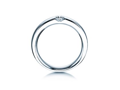 Anello di Fidanzamento Destiny in argento 925/- con diamante 0,10ct H/SI