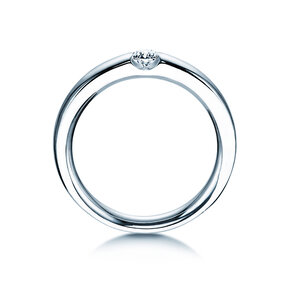 Anello di Fidanzamento Destiny in argento 925/- con diamante 0,10ct H/SI