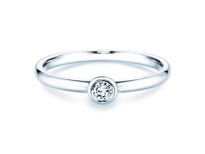 Anello di Fidanzamento Eternal in argento 925/- con diamante 0,10ct G/SI