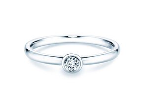 Anello di Fidanzamento Eternal in argento 925/- con diamante 0,10ct G/SI