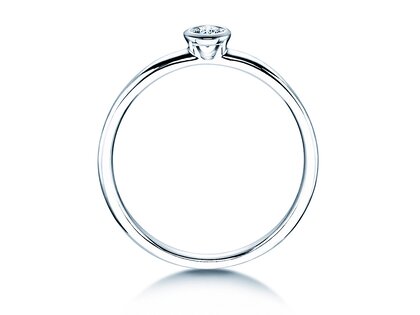 Anello di Fidanzamento Eternal in argento 925/- con diamante 0,10ct G/SI