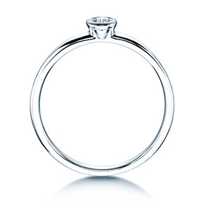Anello di Fidanzamento Eternal in argento 925/- con diamante 0,10ct G/SI