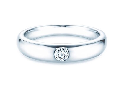 Anello di Fidanzamento Promise in argento 925/- con diamante 0,10ct D/IF
