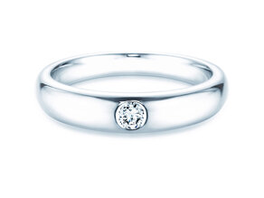 Anello di Fidanzamento Promise in argento 925/- con diamante 0,10ct D/IF
