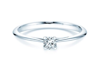 Anello di Fidanzamento Delight in 14K oro bianco con diamante 0,15ct G/SI