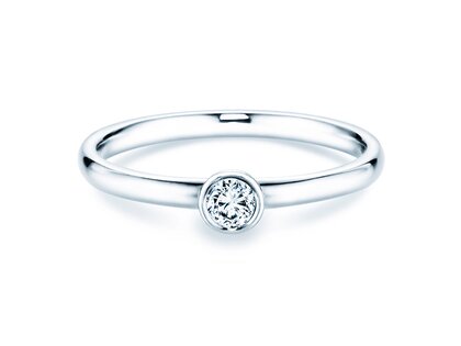 Anello di Fidanzamento Eternal in argento 925/- con diamante 0,15ct G/VS