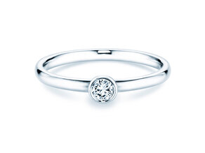 Anello di Fidanzamento Eternal in argento 925/- con diamante 0,15ct G/VS