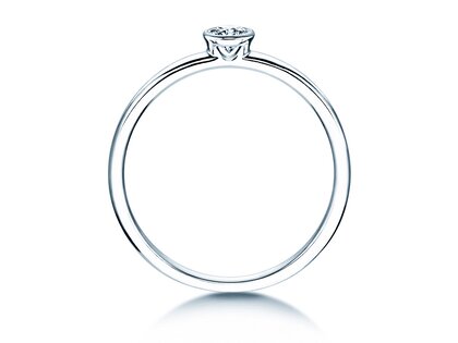 Anello di Fidanzamento Eternal in argento 925/- con diamante 0,15ct G/VS