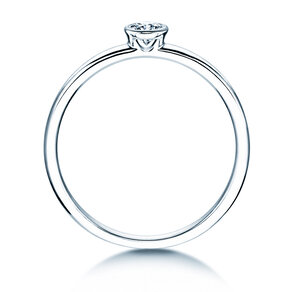 Anello di Fidanzamento Eternal in argento 925/- con diamante 0,15ct G/VS
