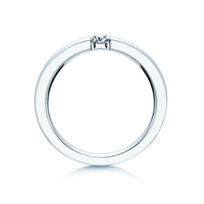 Anello di Fidanzamento Infinity in 14K oro bianco con diamante 0,15ct G/SI