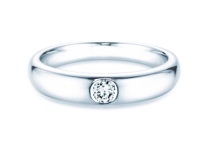 Anello di Fidanzamento Promise in argento 925/- con diamante 0,15ct G/VS