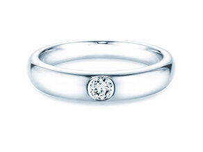 Anello di Fidanzamento Promise in argento 925/- con diamante 0,15ct G/VS