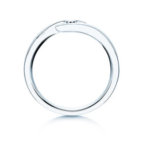 Anello di Fidanzamento Twist in 14K oro bianco con diamante 0,15ct G/SI