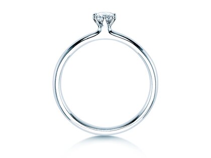Anello di Fidanzamento Classic 6 in 14K oro bianco con diamante 0,20ct H/SI