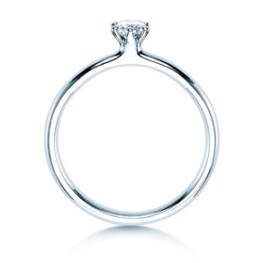 Anello di Fidanzamento Classic 6 in 14K oro bianco con diamante 0,20ct H/SI
