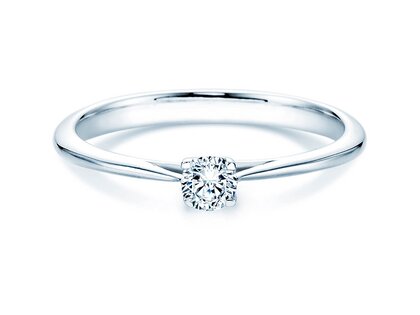 Anello di Fidanzamento Delight in 18K oro bianco con diamante 0,20ct G/SI