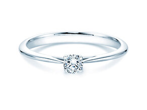 Anello di Fidanzamento Delight in 18K oro bianco con diamante 0,20ct G/SI