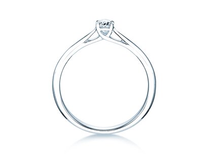 Anello di Fidanzamento Delight in 18K oro bianco con diamante 0,20ct G/SI