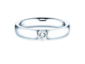Anello di Fidanzamento Destiny in 14K oro bianco con diamante 0,20ct H/SI