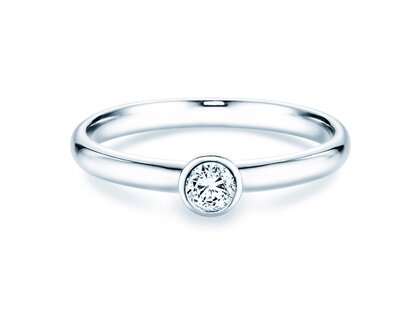 Anello di Fidanzamento Eternal in platino 950/- con diamante 0,20ct G/SI