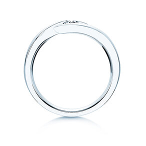Anello di Fidanzamento Twist in 14K oro bianco con diamante 0,20ct H/SI