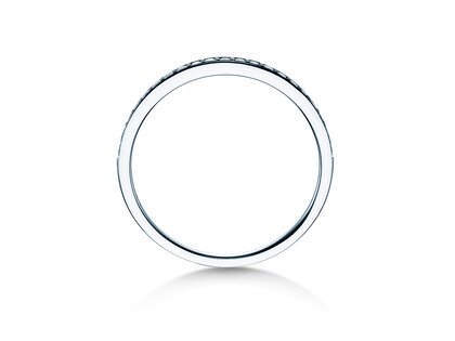 Anello di Fidanzamento Alliance-/Eternityring in 18K oro bianco con diamanti 0,21ct G/SI